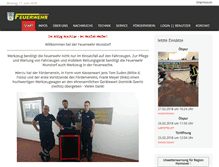 Tablet Screenshot of feuerwehr-wunstorf.de